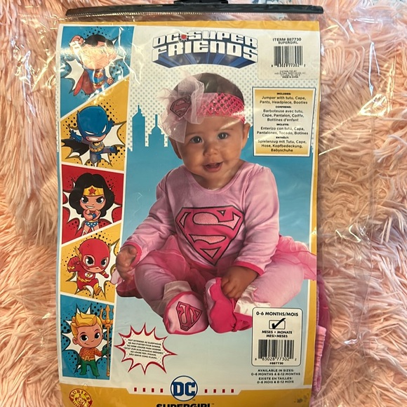 DC Supergirl Infant Costume 0-6 months New in Package - Picture 1 of 6